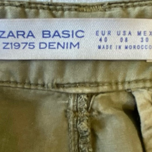 ZARA BASIC Z1975‎ DENIM PANTS - Picture 6 of 8